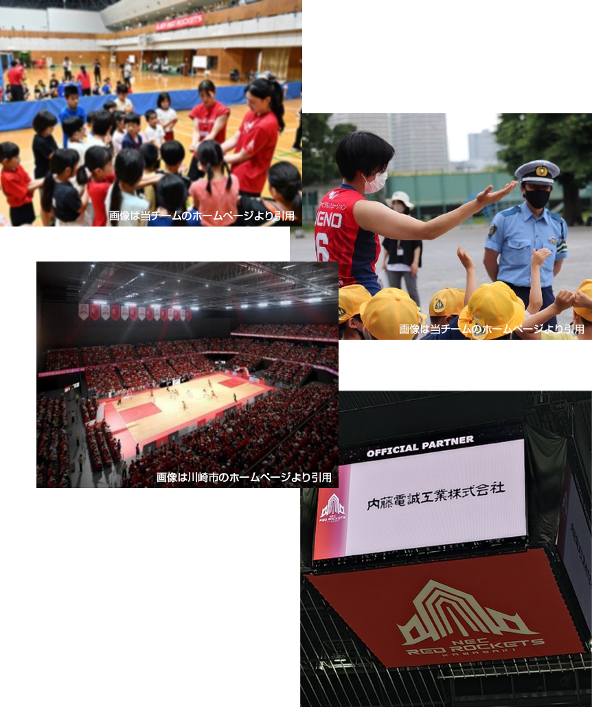 地域スポーツチームとその社会活動の応援